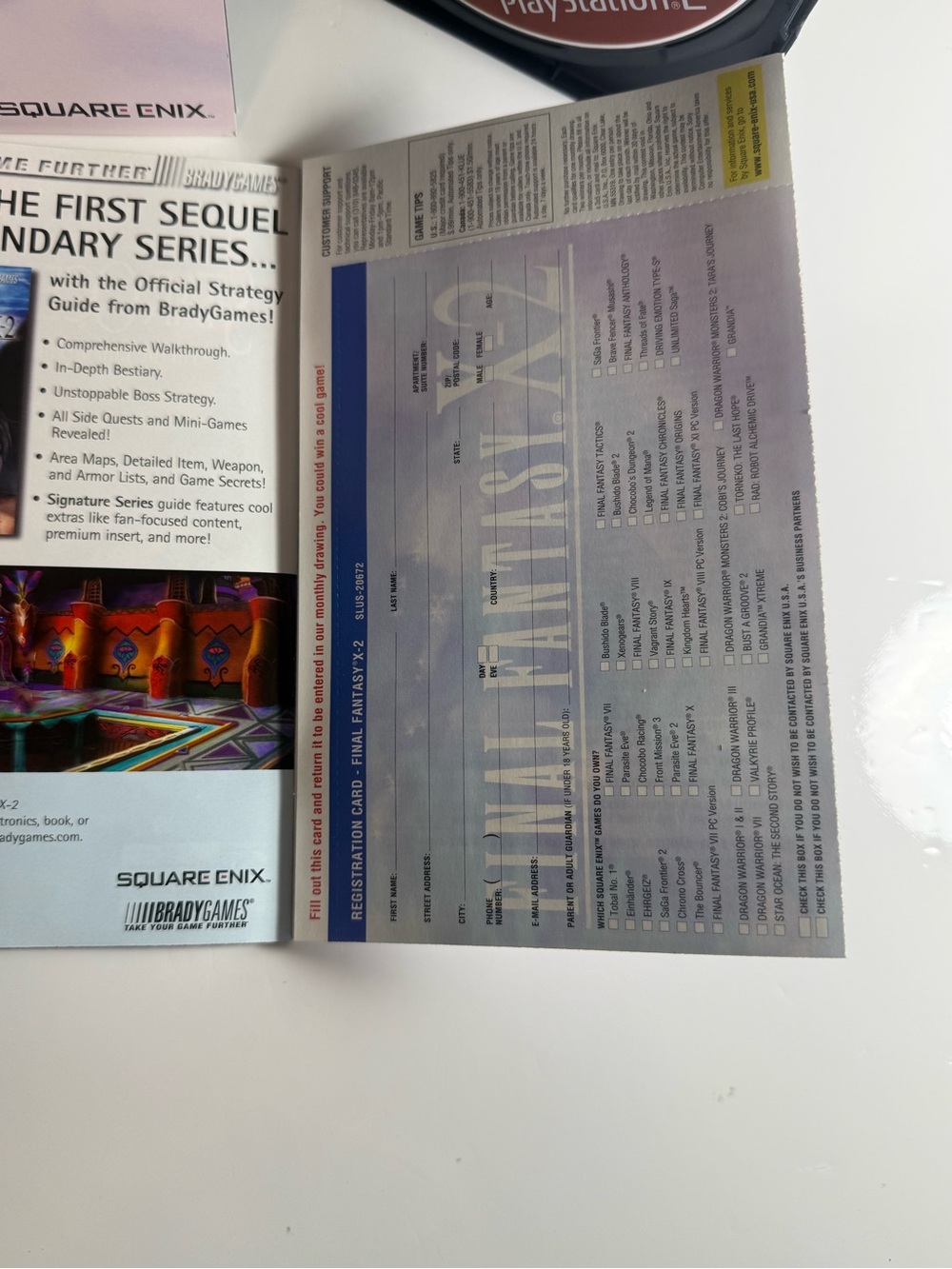 Final Fantasy X-2 PS2 PlayStation 2 CIB Black Label Complete w/Manual & Reg Card - Picture 5 of 6
